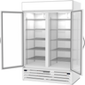 Beverage-Air - 52" MarketMax White Dual Temp Wine Refrigerator w/ 2 Swing Glass Doors - MMRR49HC-1-A-WW-WINE