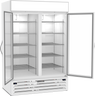 Beverage-Air - 52" MarketMax White Dual Temp Wine Refrigerator w/ 2 Swing Glass Doors - MMRR49HC-1-A-WW-WINE