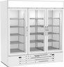 Beverage-Air - 75" MarketMax White Dual Temp Wine Refrigerator w/ 3 Swing Glass Doors - MMRR72HC-1-B-WW-WINE