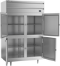 Beverage-Air - 52" P Series Stainless Steel Reach-In Freezer w/ 4 Solid Swing Half Doors - PF2HC-1AHS