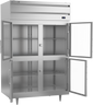 Beverage-Air - 52" P Series Stainless Steel Reach-In Freezer w/ 4 Glass Swing Half Doors - PF2HC-1BHG