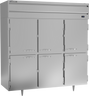 Beverage-Air - 78" P Series Stainless Steel Reach-In Freezer w/ 6 Solid Swing Half Doors - PF3HC-1AHS
