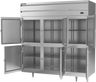 Beverage-Air - 78" P Series Stainless Steel Reach-In Freezer w/ 6 Solid Swing Half Doors - PF3HC-1AHS