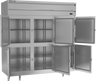 Beverage-Air - 78" P Series Stainless Steel Reach-In Freezer w/ 6 Solid Swing Half Doors - PF3HC-1AHS
