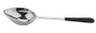 G.E.T - 6 oz Portion Control Solid Spoon W/ Plastic Textured Dipped Handle (12 Per Case) - BSRIM-32