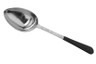 G.E.T - 8 oz Portion Control Solid Spoon W/ Plastic Textured Dipped Handle (12 Per Case) - BSRIM-33