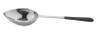 G.E.T - 8 oz Portion Control Solid Spoon W/ Plastic Textured Dipped Handle (12 Per Case) - BSRIM-33