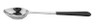 G.E.T - 2 oz Portion Control Solid Spoon W/ Plastic Textured Dipped Handle (12 Per Case) - BSRIM-34