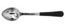 G.E.T - 2 oz Portion Control Solid Spoon W/ Plastic Textured Dipped Handle (12 Per Case) - BSRIM-34