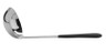 G.E.T - 4 oz Stainless Steel Ladle W/ Mirror Finish & Cool-Grip Handle (12 Per Case) - BSRIM-53-BK