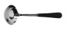 G.E.T - 4 oz Stainless Steel Ladle W/ Mirror Finish & Cool-Grip Handle (12 Per Case) - BSRIM-53-BK