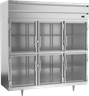 Beverage-Air - 78" P Series Stainless Steel Reach-In Freezer w/ 6 Glass Swing Half Doors - PF3HC-1BHG