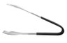 G.E.T - 9" Stainless Steel Tongs W/ Mirror Finish & Cool-Grip Handle (12 Per Case) - BSRIM-70-BK