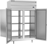 Beverage-Air - 52" P Series Stainless Steel Pass-Thru Freezer w/ 4 Solid Swing Doors - PFD2HC-1AS