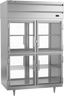Beverage-Air - 52" P Series Stainless Steel Pass-Thru Freezer w/ 8 Glass Swing Half Doors - PFD2HC-1BHG