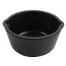 G.E.T - 5 oz Black Melamine Ramekin W/ Cast Iron Finish (72 Per Case) - CI-05-BK