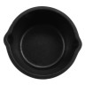 G.E.T - 5 oz Black Melamine Ramekin W/ Cast Iron Finish (72 Per Case) - CI-05-BK