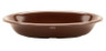 G.E.T - 5 oz Brown Melamine Oval Ramekin (48 Per Case) - DN-365-BR
