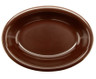 G.E.T - 5 oz Brown Melamine Oval Ramekin (48 Per Case) - DN-365-BR