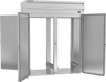 Beverage-Air - 69" P Series Stainless Steel Roll-Thru Freezer w/ 4 Solid Swing Doors - PFT2HC-1AS