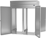 Beverage-Air - 69" P Series Stainless Steel Roll-Thru Freezer w/ 4 Solid Swing Doors - PFT2HC-1AS