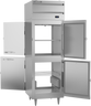 Beverage-Air - 26" P Series Stainless Steel Pass-Thru Warming Cabinet  w/ 4 Solid Swing Half Doors - PH1-1HS-PT
