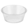 G.E.T - 2 oz Clear SAN Plastic Fluted Ramekin (48 Per Case) - ER-020-CL