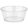G.E.T - 4 oz Clear SAN Plastic Fluted Ramekin (48 Per Case) - ER-045-CL
