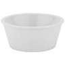 G.E.T - 4 oz White SAN Plastic Fluted Ramekin (48 Per Case) - ER-045-W