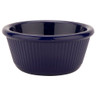 G.E.T - 3 oz Cobalt Blue SAN Plastic Fluted Ramekin (48 Per Case) - ER-403-CB