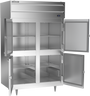 Beverage-Air - 52" P Series Stainless Steel Reach-In Warming Cabinet  w/ 4 Solid Swing Half Doors - PH2-1HS