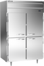 Beverage-Air - 52" P Series Stainless Steel Reach-In Warming Cabinet  w/ 4 Solid Swing Half Doors - PH2-1HS