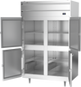 Beverage-Air - 52" P Series Stainless Steel Reach-In Warming Cabinet  w/ 4 Solid Swing Half Doors - PH2-1HS