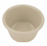 G.E.T - 3 oz Ivory SAN Plastic Fluted Ramekin (48 Per Case) - ER-403-IV