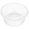 G.E.T - 4 oz Clear SAN Plastic Fluted Ramekin (48 Per Case) - ER-404-CL