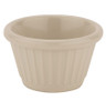 G.E.T - 1.5 oz Ivory Melamine Fluted Ramekin (48 Per Case) - F-615-IV