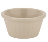 G.E.T - 2 oz Ivory Melamine Fluted Ramekin (48 Per Case) - F-625-IV