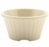 G.E.T - 4 oz Ivory Melamine Fluted Ramekin (48 Per Case) - F-645-IV