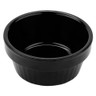 G.E.T - 3 oz Black Melamine Fluted Ramekin (48 Per Case) - R-3-BK