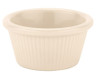 G.E.T - 2 oz Ivory Melamine Fluted Ramekin (48 Per Case) - RM-387-IV
