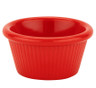 G.E.T - 2 oz Red Melamine Fluted Ramekin (48 Per Case) - RM-387-R