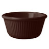 G.E.T - 3 oz Brown Melamine Fluted Ramekin (48 Per Case) - RM-389-BR