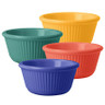 G.E.T - Diamond Mardi Gras 3 oz Mixed Colors Melamine Fluted Ramekin (48 Per Case) - RM-389-MIX