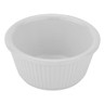 G.E.T - 3 oz White Melamine Fluted Ramekin (48 Per Case) - RM-389-W
