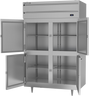 Beverage-Air - 52" P Series Stainless Steel Reach-In Refrigerator w/ 4 Solid Swing Half Doors - PR2HC-1AHS