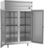 Beverage-Air - 52" P Series Stainless Steel Reach-In Refrigerator w/ 2 Solid Swing Doors - PR2HC-1AS