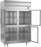 Beverage-Air - 52" P Series Stainless Steel Reach-In Refrigerator w/ 4 Glass Swing Half Doors - PR2HC-1BHG