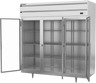 Beverage-Air - 78" P Series Stainless Steel Reach-In Refrigerator w/ 3 Glass Swing Doors - PR3HC-1BG