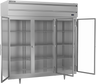 Beverage-Air - 78" P Series Stainless Steel Reach-In Refrigerator w/ 3 Glass Swing Doors - PR3HC-1BG
