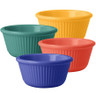 G.E.T - Diamond Mardi Gras 4 oz Mixed Colors Melamine Fluted Ramekin (48 Per Case) - RM-401-MIX